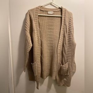 Oversized cozy knit cardigan